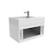 Castello Usa Amazon 30-inch White Right Vanity Set with White Top and Chrome Handles CB-MC-30W-CHR-2056R-WH - alternate 8